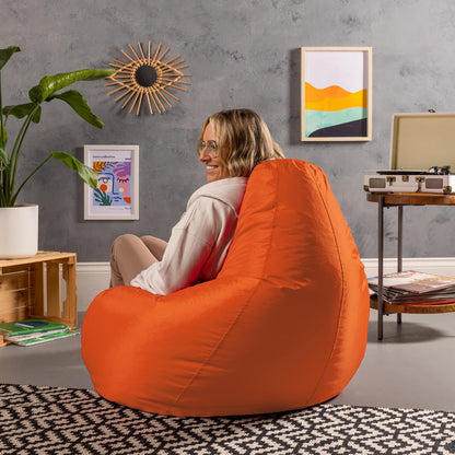 Pouf Poire Orange - Ettalia Market