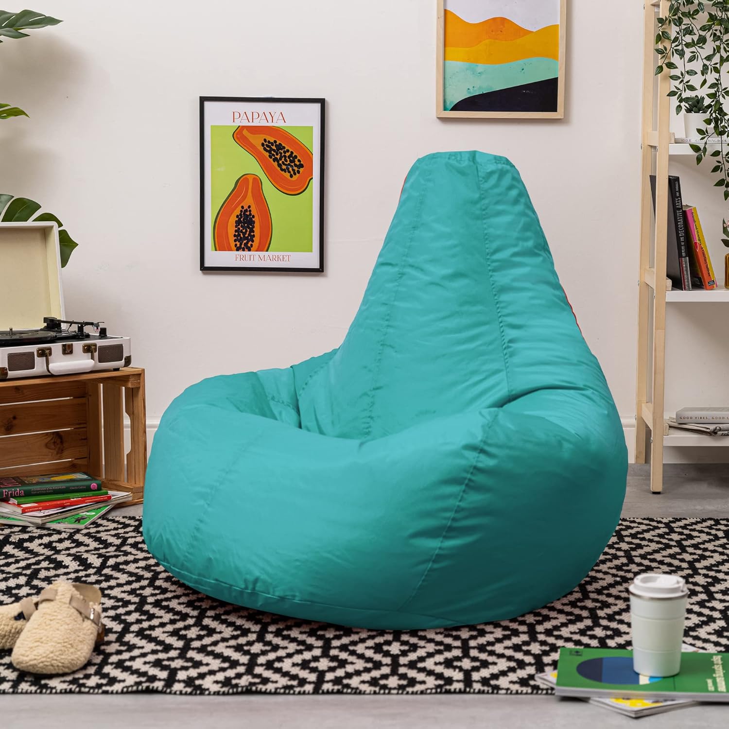 Pouf Poire Turquoise - Ettalia Market